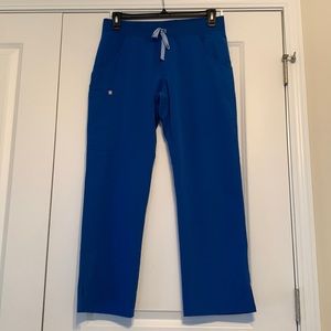 Figs Scrub Pants. Size Medium Petite. Royal Blue.